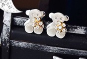  Lovely Tous Bear Earrings Ed000030Silver