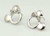  Lovely Micheky Stud Earrings  Ed00035Silver