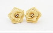  Korean style Gauze rose stud Earrings  Ed00044gold