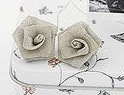  Korean style Gauze rose stud Earrings  