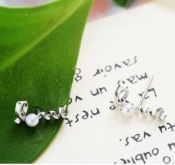 Fashion Screwty stud earrings  Ed00050silver