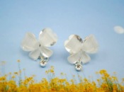 Shiny butterfly earrings Ed00062white