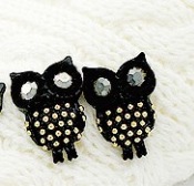 Cheap Individual diamond owl stud earrings Ed00073