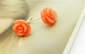 Popular Colophony rose stud earrings Ed00086