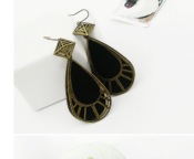 Bohemia retro hollow out waterdrop earrings  