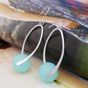 Fashion Candy Color bag earrings  Eh00316lightblue