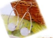 Fashion Candy Color bag earrings  Eh00316white