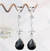 watedrop earrings  Eh00318black