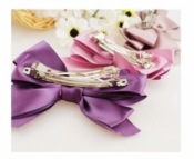 Cheap  Multi-tier ribbon bowknot barrette  Fj00007purple