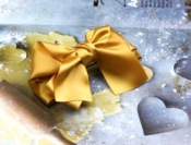 Grace silk fabric bowknot barrette