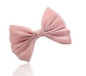 Chiffon bowknot barrette  Fj00029pink