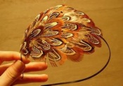 Fashion feather head band  Fk00010brown