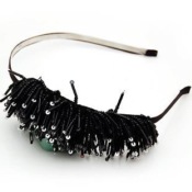 Grace retro tassel headband  Fk00013black