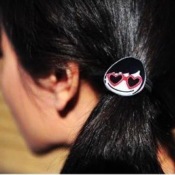 Fashion smiling face hair band  Fq00002black