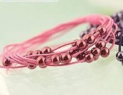 Multi-circle with beads hair band  Fq00006pink