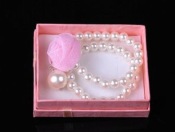 Cheap Retro voile flower pearls  hair band  Fq00012pink