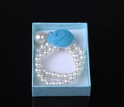 Retro voile flower pearls  hair band