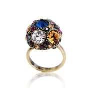  Retro crystal ring  Jz00164bronze