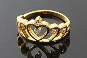 Diamond crown ring Jz00206gold