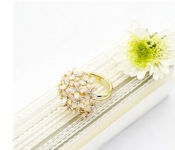 Small bouquet index finger ring Jz00208pink