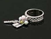 Small bouquet index finger ring Jz00209silver