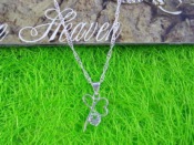 SPN0020 Fashion CZ Silver Necklace