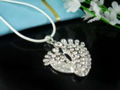 SPN0035 Fashion CubicZirconia Silver Necklace