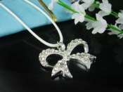 SPN0039 Fashion CubicZirconia Silver Necklace