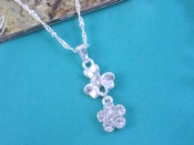 SPN0044 Fashion Silver Cubic Zirconia Necklace