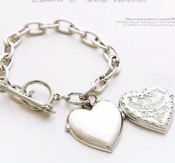 Cheap JuiBy peach heart with crown carving bracelet 