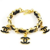 Twine chain double C bracelet Sl00077gold