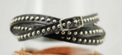 Cheap Multi-layer Small rivets twist leather bracelet