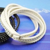 Multi-layer Small rivets twist leather bracelet