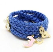 Occident fashion multi-layer leather rope bracelet