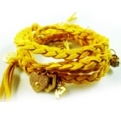 Occident fashion multi-layer leather rope bracelet
