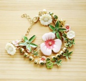 Flowers bracelet Sl00120gold