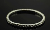 Elastic diamond bangle Sz00038silver