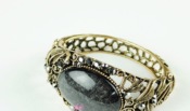 Occident retro oval bangle  Sz00046black