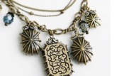 Elegant Baroque Multi-layer jewel necklace