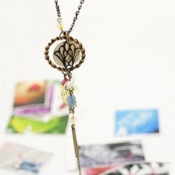 korea lovely rough pearl bird necklace  Xl00230