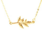 Simple maple necklace  Xl00235gold