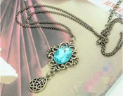 Hollow out sapphire necklace  Xl00246