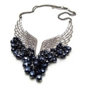 Angel wings short necklace  Xl00279gunblack