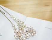 Cheap Gold flowers necklace  Xl00317