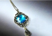 Retro turquoise jewel necklace Xl00328