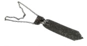 Lovely squama tie necklace Xl00342gunblack