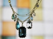 Occident retro multi-layer necklace Xl00356black