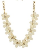 Grace diamond five-leaf flower short necklace