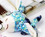 Lovely cloth donkey phone chain Yk00005blue