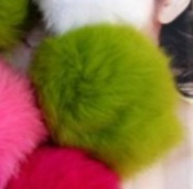 Lovely Color rabbit fur ball phone chain